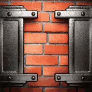 metal and brick background N87