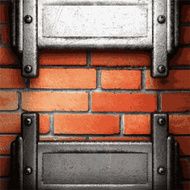 metal and brick background N88