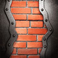 metal and brick background N104