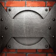 metal and brick background N107