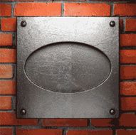 metal and brick background N110