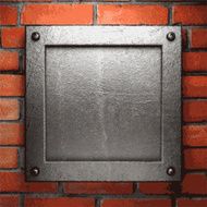 metal and brick background N111