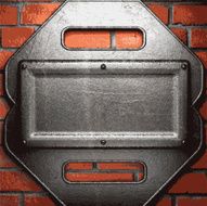 metal and brick background N114