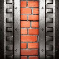 metal and brick background N122
