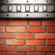 metal and brick background N124