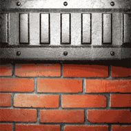 metal and brick background N125