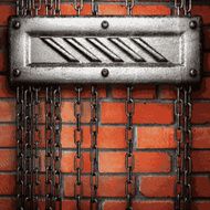 metal and brick background N128