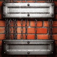 metal and brick background N131