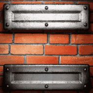 metal and brick background N138