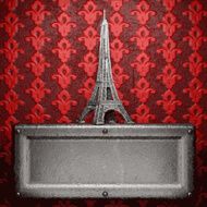 metal on red background N58