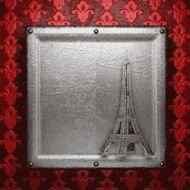 metal on red background N61