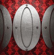 metal on red background N69