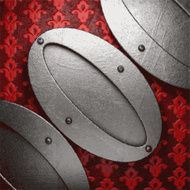 metal on red background N70