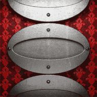 metal on red background N71