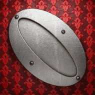 metal on red background N73