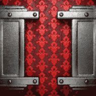 metal on red background N75