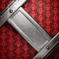 metal on red background N77