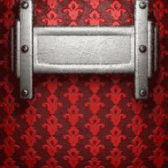 metal on red background N78