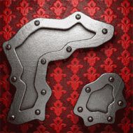 metal on red background N88