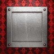 metal on red background N101