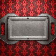 metal on red background N102