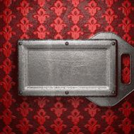 metal on red background N103