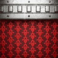 metal on red background N114