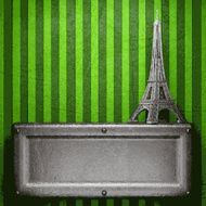 metal on green background N59