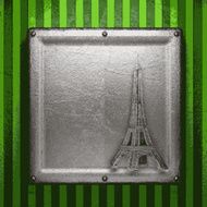 metal on green background N61