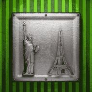 metal on green background N62
