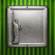 metal on green background N68