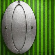 metal on green background N72