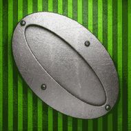 metal on green background N73