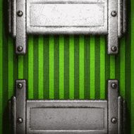 metal on green background N76