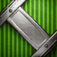 metal on green background N77