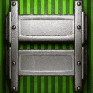 metal on green background N81