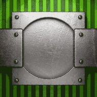 metal on green background N99