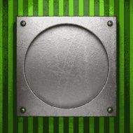 metal on green background N101