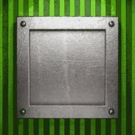 metal on green background N102