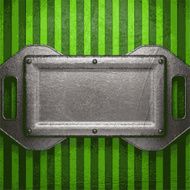 metal on green background N103