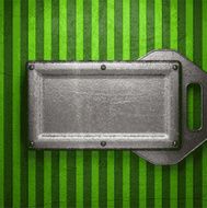 metal on green background N104