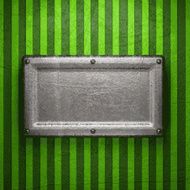 metal on green background N108