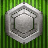 metal on green background N110