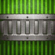 metal on green background N112