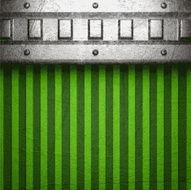metal on green background N115