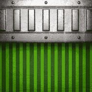 metal on green background N116