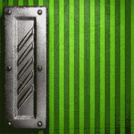 metal on green background N120
