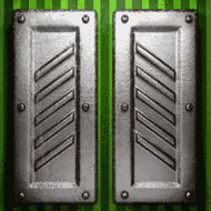 metal on green background N121