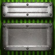 metal on green background N125