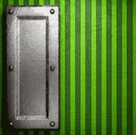 metal on green background N126